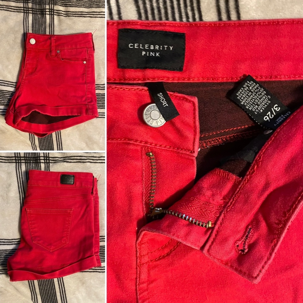 Celebrity Pink - Red Shorts